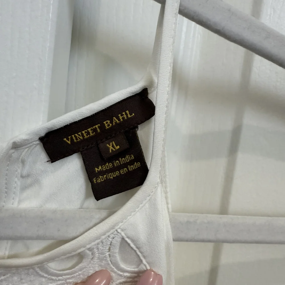 NWOT - Anthropologie  White Eyelet Maxi Dress - Picture 9 of 13